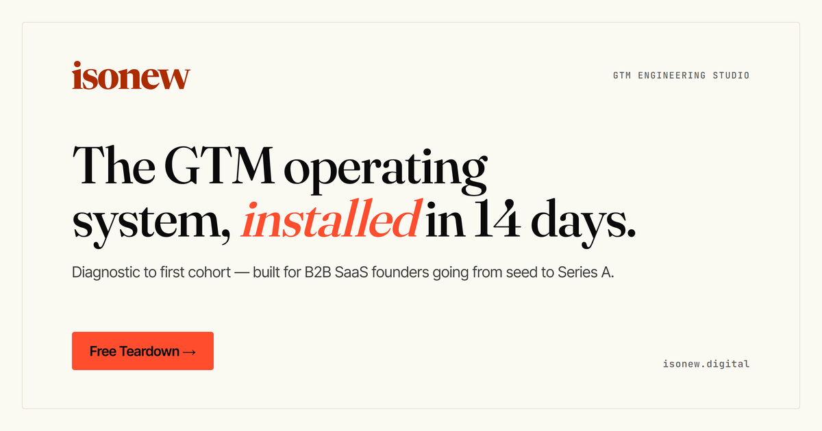 GTM Teardown by isonew
